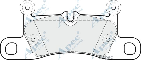 APEC BRAKING Piduriklotsi komplekt,ketaspidur PAD1796